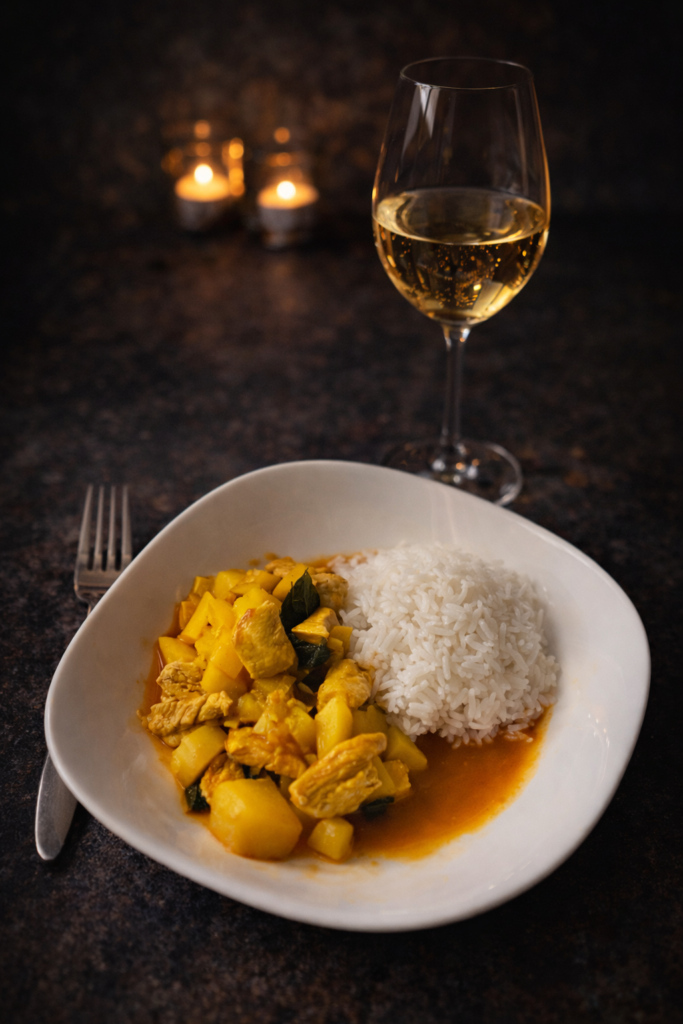 Kycklingcurry med ris