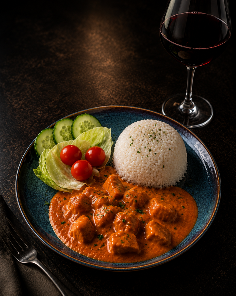Krämig Butter Chicken med silkeslen tomatsås